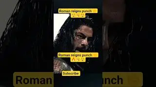 Roman reigns punch ✊#wwe #romanreigns #punch #wwewrestler #shorts