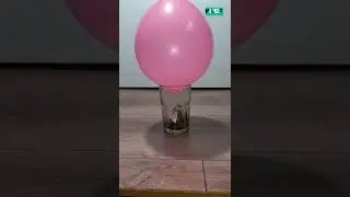 Lifting Up Glass With Balloon | experiment | #shorts | with my 10 fingers