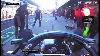 Lewis Hamilton fail to stop car in pit stop in Sochi GP
