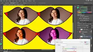 Простое редактирование в Photoshop | 💋Изменение цвета губ + 4 цветовых вариации | Photoshop