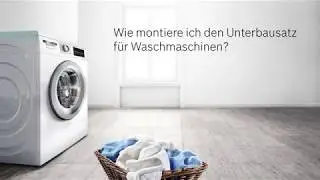 Unterbaublech Waschmaschine richtig montieren | Bosch Waschen