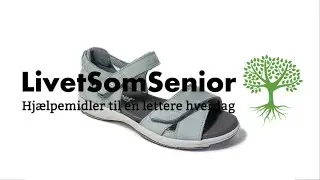 Damesandal med lukket h&aelig;lkappe