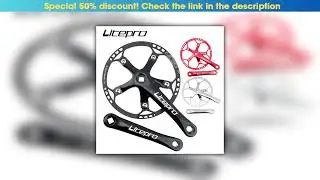 Best Litepro BMX Bicycle BCD 130MM Integrated Chainwheel Crankset  Single Crank For Folding Bike  4