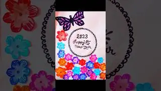 New year greeting card making / #shorts / #video