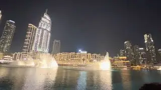 Relaxing sound at Dubai Fountain ⛲️