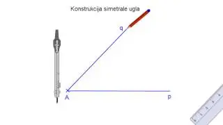 Konstrukcija simetrale ugla