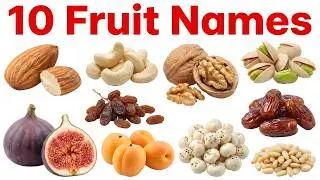 10 Dry Fruits Name | English Dry Fruit Names | Dry Fruits for Kids