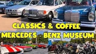 Classic Cars & Coffee Stuttgart 🚗 Mercedes Benz Museum .Motorcycle  🛵🏍️