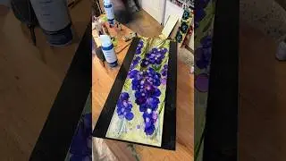 Tim Holtz Alcohol Ink Purple Lupines by @angiebryantart