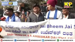 G. Parameshwara supporters protest near AICC HQ seeking his appointment as Karnataka CM