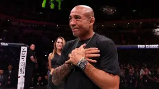 Veja a homenagem a Jos&eacute; Aldo no Oct&oacute;gono do UFC Rio
