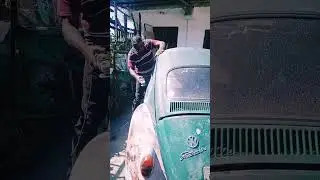 INSTALANDO la ventana trasera correcta al escarabajo del año 66 #volkswagen #aircooled #vw #