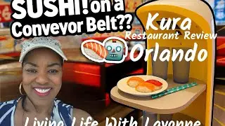 Reviewing FUTURISTIC sushi restaurant KURA in Orlando, Florida - where ROBOTS rule the dining room!