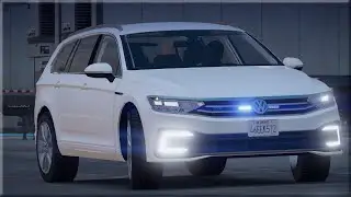 POLICE PURSUIT in Sandy Shores with NEW unmakred VW Passat