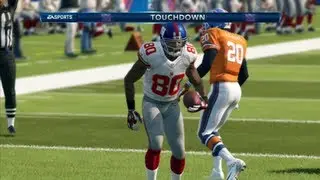 Victor Cruz Earns His New Contract on the Field - Madden 13 Online Gameplay (Broncos vs Giants)