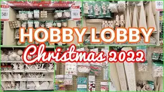 HOBBY LOBBY CHRISTMAS CRAFT SUPPLIES SHOP WITH ME 2022