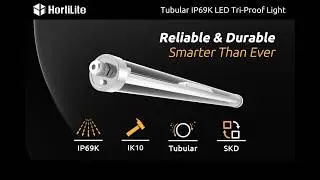 Tubular Tri-Proof Light | IP69K | DALI | Emergency | Microwave Sensor