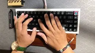 QK65 + Glorious Panda switches soundtest #customkeyboard #QK65 #keyboard #spacebar #keyboardasmr