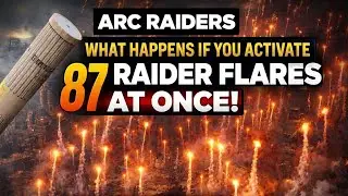ARC RAIDERS WHAT HAPPENS IF YOU ACTIVATE 87 RAIDER FLARES AT ONCE LOCATION SPACEPORT #arcraiders 