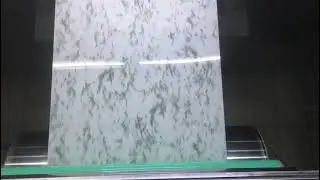 Nice PVDF marble color coating in process #aluminium #aluminiumcompositepanel #aluminumcoil