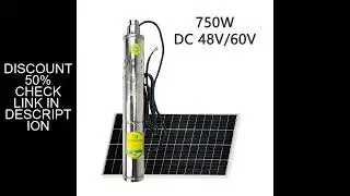 750W Solar DC48V Brushless Screw Water Pump With Built In Controller Max Water Flow 2000Liter/Hour S