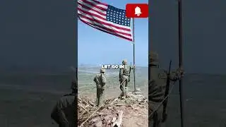 U.S Flag on Japanese soil for the 1st time in history #history #worldwar2