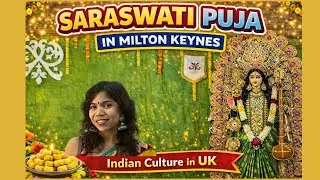 Saraswati Puja in Milton Keynes 🇬🇧 | Indian Community Celebration in UK