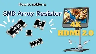 Andonstar-- How to solder SMD Resistor Array Resistor Soldering #Resistor #SMD