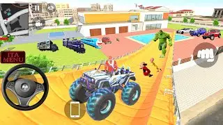 🚙 Drives Omini Van Stunt in Big Ramp Road 💥🛣️ Indian Theft Auto Simulator 💥🤩