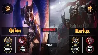 Challenger QUINN [Press the Attack] (Top) VS  DARIUS - Challenger EUW Patch 11.9
