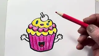 How to draw cup cake | Step By Step