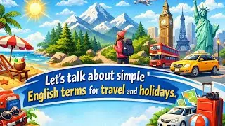 Easy English Conversation About Vacation | Travel, Holidays & Relaxing Talk