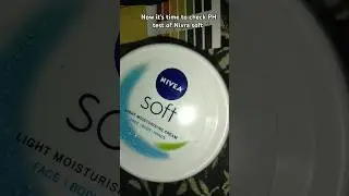 PH test #nivea #viralvideo #skincareforallskintypes #videoshort #youtubeshorts #beauty