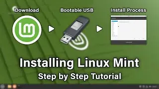 Linux Mint Installation Using a USB Drive - Step by Step Tutorial