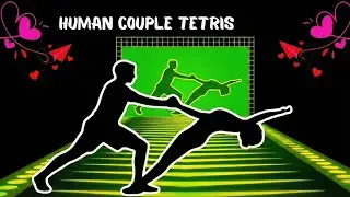 Human Tetris х 2 Player Co-op! Can You Fit The Shape? (89% FAIL)