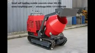 New Mini track self loading mobile concrete mixer #selfloadingmixer #concretemixer #mixertruck #jcb