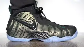 Foamposite Pro Pine Green, также известный как Chammeleon **НА НОГАХ**