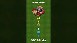 How Much Does Giant Bomb Cost to Max? 💥 Clash of Clans Guide #shorts #coc #clashofclans