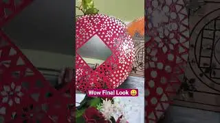 Final Look Mirror Mosaic Art😱🔥#shorts #youtubeshorts #mirrorwork #mosaicart #handmade #diy #art