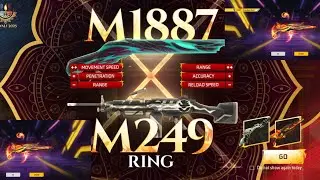  Free Fire  max New Ring Event M1887 and M249 Spin R.I.P My 4000 💎😭🥲 Full Watch This Video and Enjoy