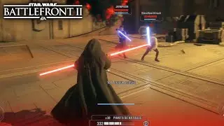 DARTH MAUL - Duel 2v1 Intense Gameplay #17 | Star Wars Battlefront 2