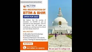 Re-Registration Open for BTTM & BHM 2023 Intake @NCTTM