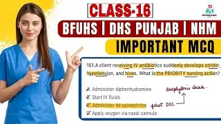 BFUHS STAFF NURSE EXAM PREPARATION | DHS PUNJAB STAFF NURSE PREPARATION | BFUHS | #16 | PUNJAB NHM 