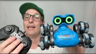 LNNKINE 8-Wheel Stunt Robot Toy Car &mdash; 360&deg; Rotation, LED Eyes, Music & All-Terrain RC Fun