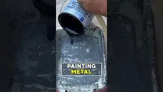 Painting Metal Surfaces: ODDLY SATISFYING 👍 #shorts
