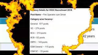 Haryana SSC Fire Operator cum Driver Form 2018 || total post - 1646 || last date - 06-May-2018 |
