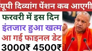 यूपी दिव्यांग पेंशन कब आएगी | फरवरी में इस दिन | इंतजार हुआ खत्म | UP Divyang Pension Kab Aaegi 