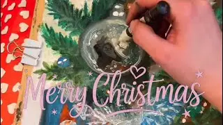 Christmas tree selfie magic #ilustration ☺️✨🪄🎄 #art #fyp #viral #painting #watercolor #artist #fypシ 
