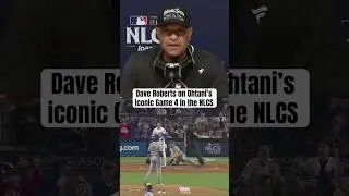 Dave Roberts reacts to Shohei's 3 HR/10 K game