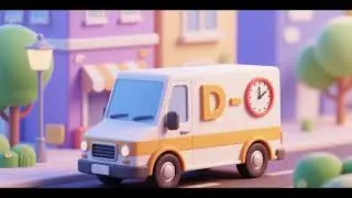 D is for Delivery Van, Right on Time | ABC Song for Kids | Nursery Rhymes & Kids Songs